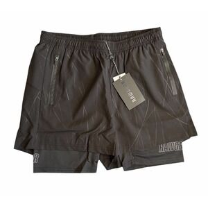 RawGear Summer Shorts Men's Small Black Athletic Training Gym 4" Inseam NWT